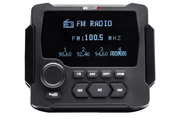  GMR-LCD / Gauge mount, Bluetooth®, AM/FM USB radio with built in amplifier